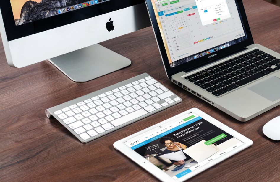 laptop and a desktop computer